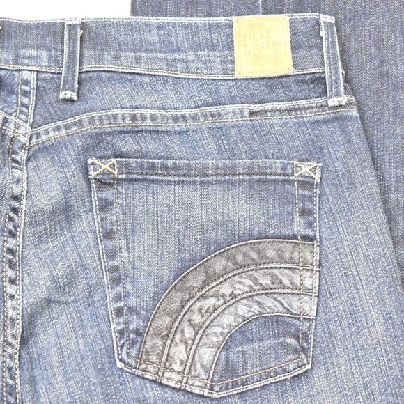 Lucky Brand Women's 8 x 29 Sundown Wide Leg Mid Rise Jeans Blue Inseam 30 inch - Picture 4 of 15